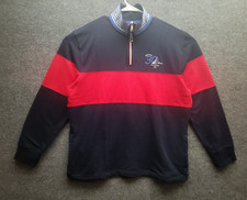 Nautica Pride  Heritage Colorblock Sweater Mens XL 1/4 Zip Long Sleeve Pullover
