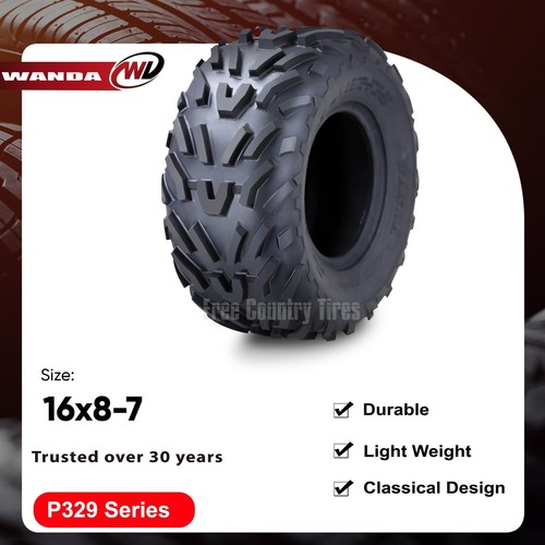 SET 2 WANDA GO KART ATV TIRES 16×8-7 16X8X7 4PR - Picture 2 of 7