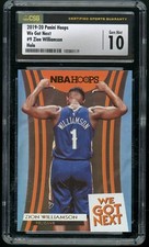 ZION WILLIAMSON 2019-20 Panini NBA Hoops We Got Next #9 Holo RC CSG 10 Gem Mint