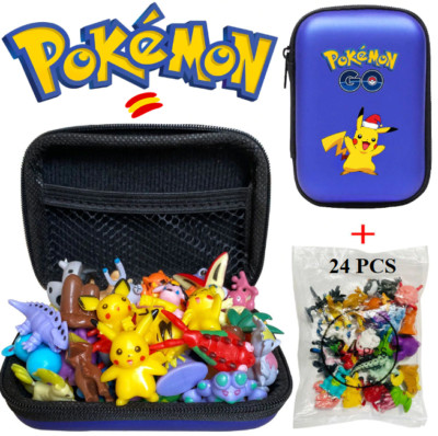 Set de 24 unids + Estuche Colección Figuras de Acción Pokémon Regalo ideal Niños