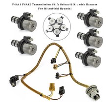 F4A41 F4A42 Transmission Shift Solenoid Kit with Harness For Mitsubishi Hyundai
