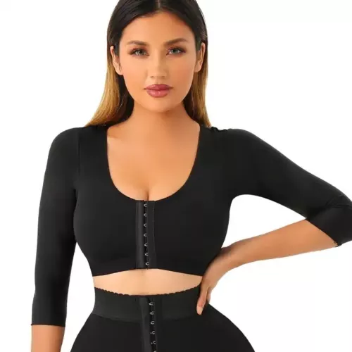 Women's Arm Shaper Post Surgery Compression Sleeves Slimming Fajas Arm Lipo Top - Picture 3 of 21