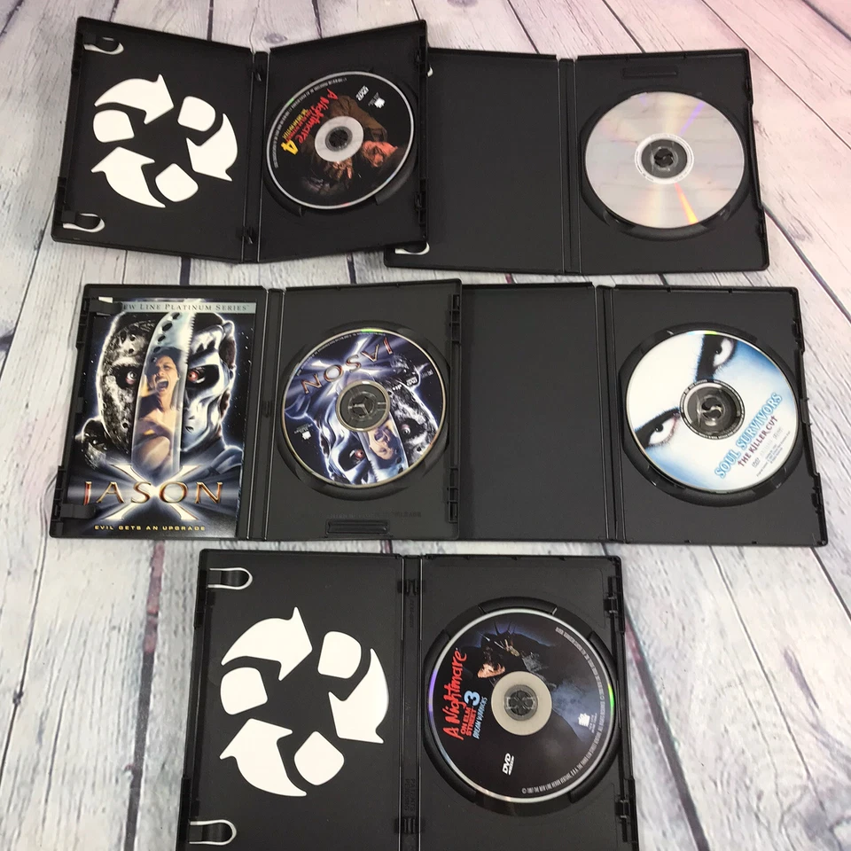 5 DVD Horror Movie Lot N8 - Reaping Jason X Soul Survivors Nightmare Elm St 3 4 - Image 3 of 3