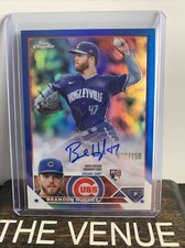 2023 Topps Chrome Blue Refractor AUTO - BRANDON HUGHES RC 72/150 CUBS