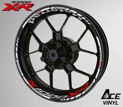 ACE VINYL Adesivi cerchi BMW S1000XR bianchi decalcomanie ruota S1KXR S 1000XR S1000 RR...