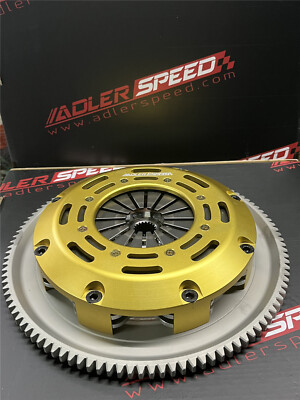 ADLERSPEED Race Twin Disc Clutch & Flywheel For 92-05 Honda Civic D15 D16 D17