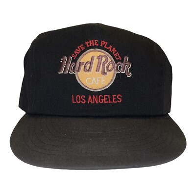 Vintage Hard Rock Cafe Los Angeles Save The Planet Hat Cap