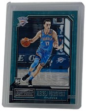 Aleksej Pokusevski 2020-21 Panini Chronicles Playbook Rookie Card OKC RC #182. rookie card picture