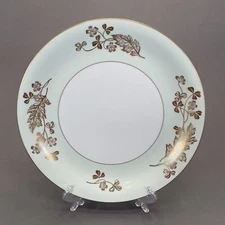 Noritake 5296 Dinner Plate 10 1/2" Gold Florals Gold Trim Multiple Available