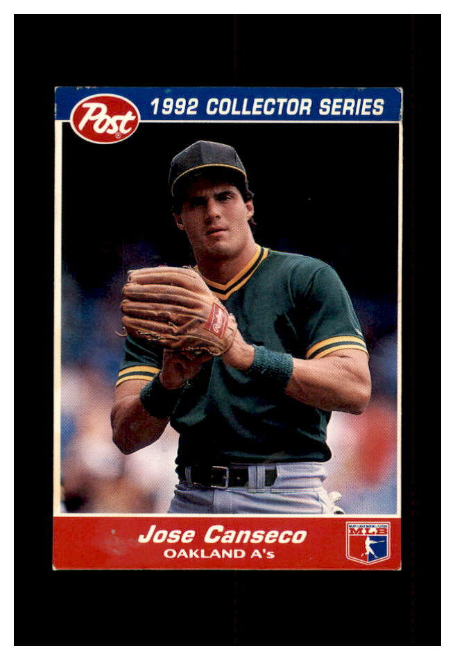スポーツ選手 Baseball COLLECTORS TRADING CARDS JOSE CANSECO POST BASEBALL CARD 1992 COLLECTORS SERIES #25 OF 30