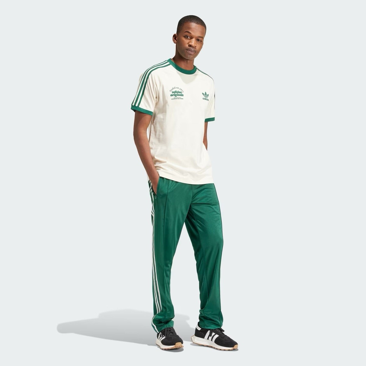 adidas トレーニングパンツ / Collegiate Green XL adidas Originals MEN'S SST SUPERSTAR TRACK PANTS