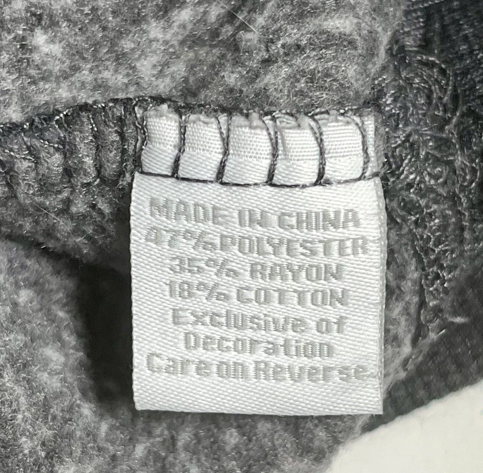 VETEMENTS Felpa con cappuccio LSU Tigers abbigliamento accattivante calcio unisex TG XL grigia Longslv LEGGI