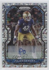 2020 Panini Prizm Rookie No Huddle Prizm Auto Julian Okwara #361 Auto 2b5
