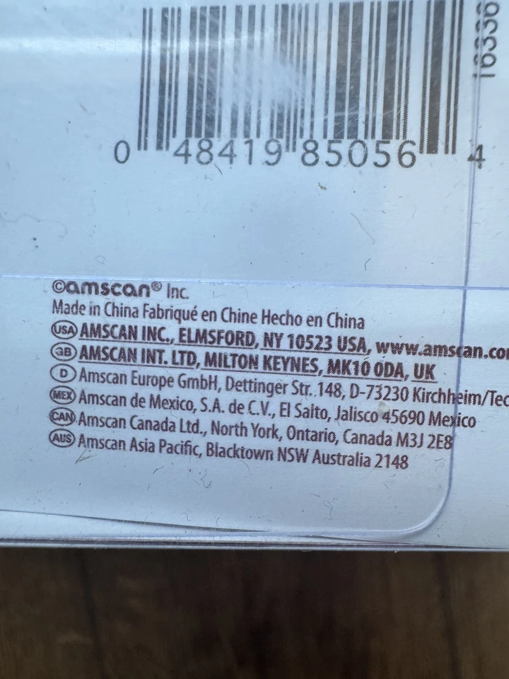 Juego de 20 mini vasos Martini de plástico transparente paquete sellado Amscan Foto 3 de 4