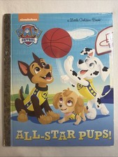Vintage A Little Golden Book Paw Patrol All-Star Pups 2016 8268