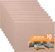 Felt Furniture Pads 10Pcs 8" X 6" Self Adhesive Furniture Felt Pads  Cuttable