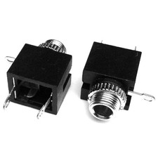 10-Pack 3.5mm Mono TS Jack Socket Adapter Connector for Microphone Earphone AV