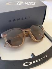 Oakley HSTN Sunglasses Dark Amber Frame Prizm Brown Gold Lens HSB