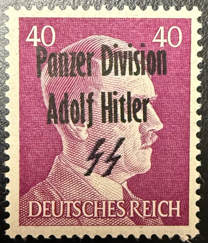 Adolf Hitler & “Panzer Division “ SS Runes Ovpt-Cv$200