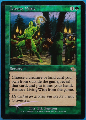 Living Wish FOIL Judgment PLD Green Rare MAGIC MTG CARD (ID# 505597) ABUGames - Picture 1 of 2