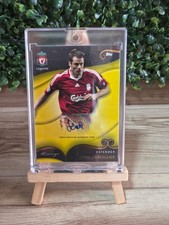 Jamie Carragher 2022-23 Topps Liverpool FC Lineage Yellow Auto /75