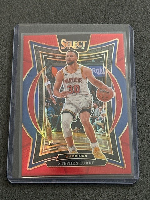 2024 NBA STEPHEN CURRY /199 Select Concourse Level Red Prizm