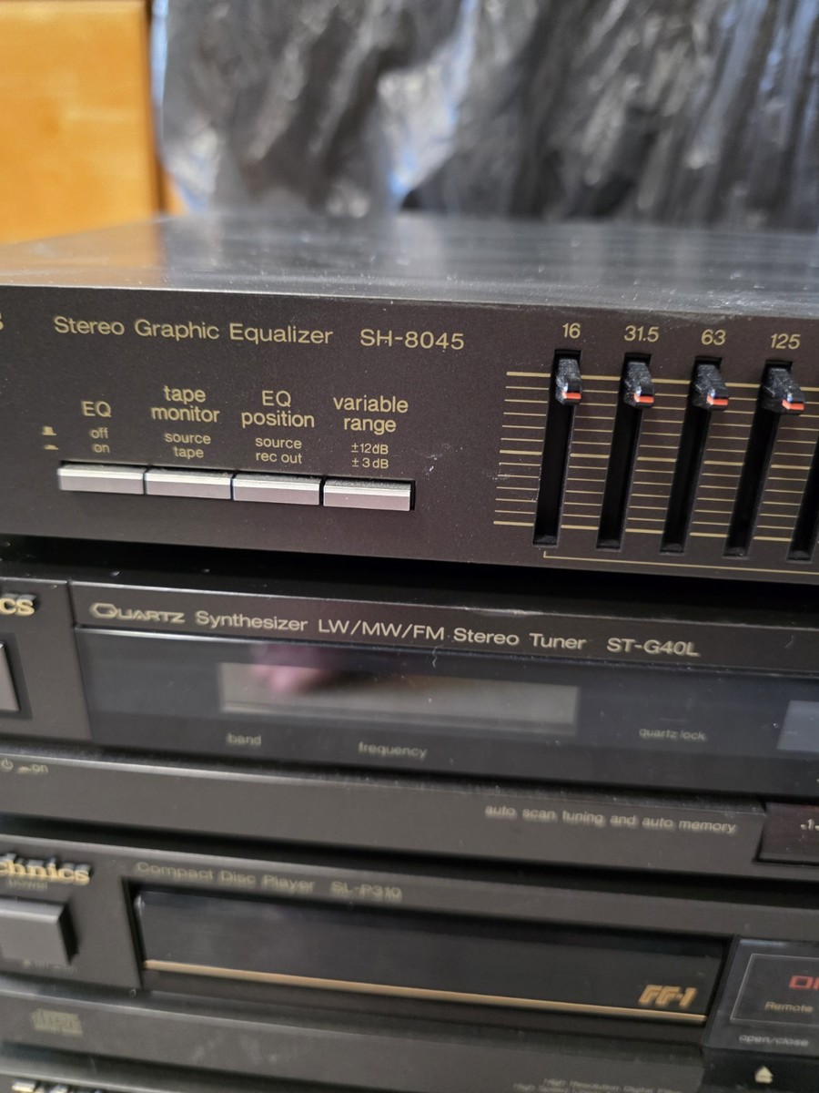RARE Vintage Technics HiFi Stack System SH-8045 ST-G40L SL-P310 RS-T60R SU-V50