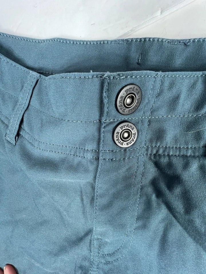 Pantalones cortos para mujer Prana talla 4 azul exterior Foto 4 de 4