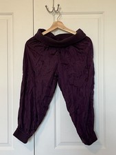 Vintage Sansha Trashbag Pants adult SM, Plum, cotton waistband