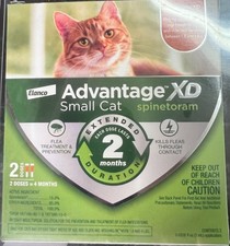 Advantage XD Small Cat Flea Prevention Treatment 2 Dose 4 Month Protection 780