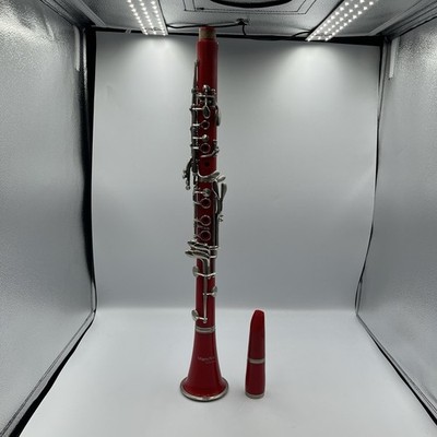 Mendini Red Clarinet by Cecilio. MCT-R Bflat for Beginners. No Case