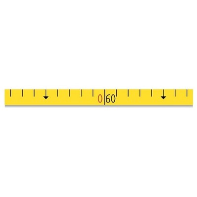 BMI Rahmenbandmaß ERGOLINE L.30m Band-B.13mm Acm EG II Alu.gelb Glasfaser