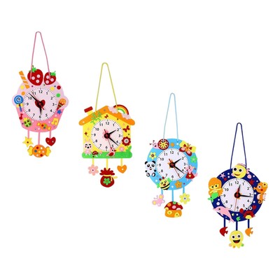 DIY Wanduhr Material Kit Montessori Pädagogisches Spielzeug Lernen Hängen Handwerk