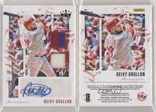 2020 Diamond Kings DK Material Signatures Gold /99 Deivy Grullon Rookie Auto RC