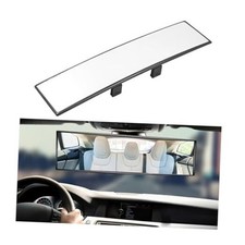 Car Rear View Mirror, 11.0" Clip-on Large Wide Angle Panoramic Convex Curved
