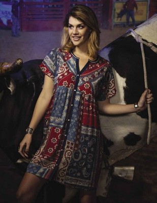 DOUBLE D RANCH Bud & Sissy Bandana Dress Medium