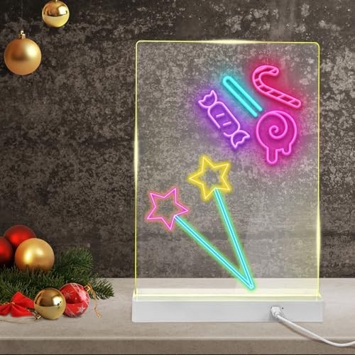 Custom LED Night Light Message Board with Erasable Pen - Light-Up Memo for Home, - Picture 6 of 7