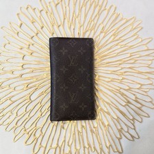 Louis Vuitton Vintage Monogram Long Wallet Dark Brown w Light Brown Monogram COA