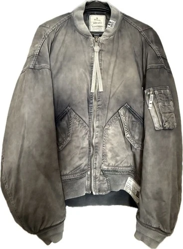 Maison Mihara Yasuhiro Flight Jacket 2024SS Black Oversized - product listing photo