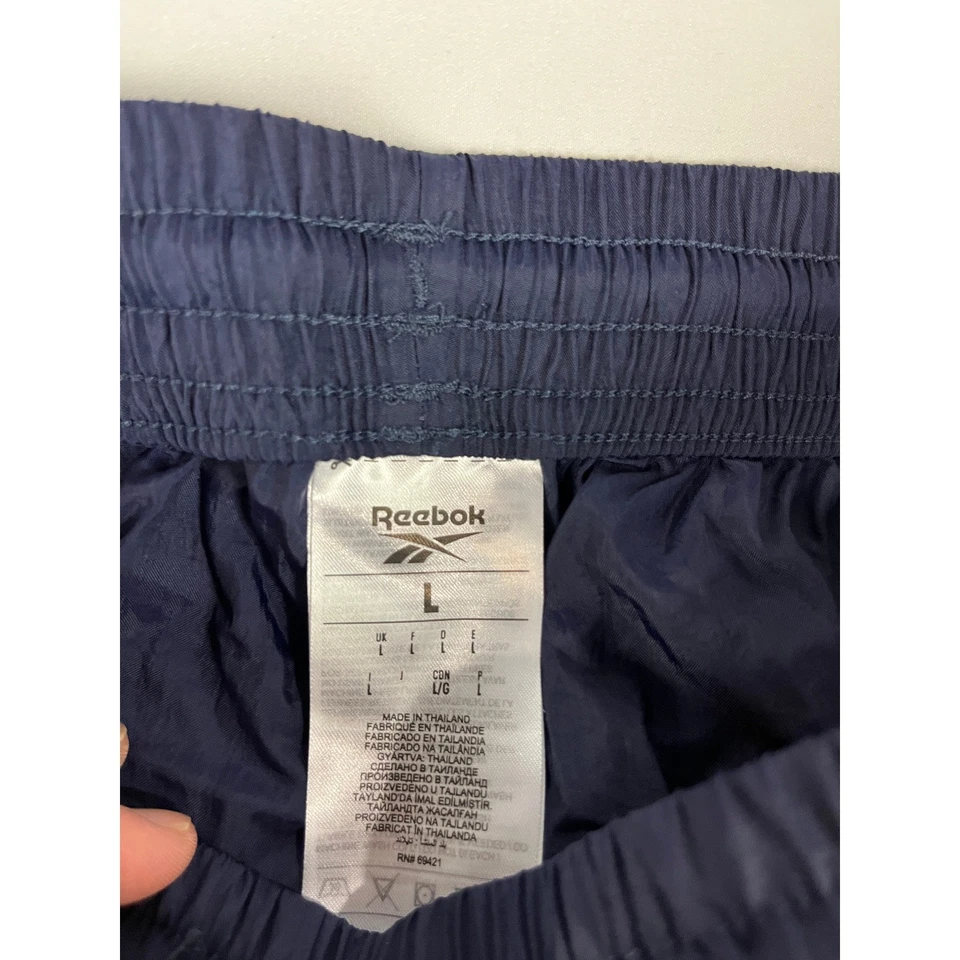 Pantalones deportivos Reebok para mujer azul marino rojo blanco bloque de color talla L Foto 3 de 4