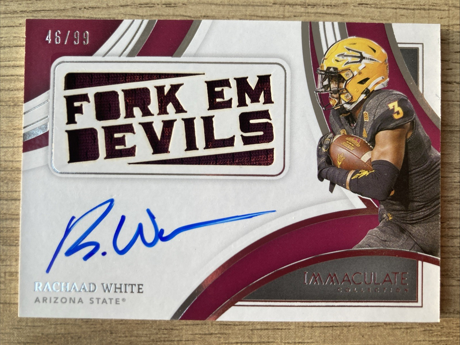 Rachaad White Panini Immaculate Collection Collegiate Team Slogan Signatures Die Cuts #DCRWH Base