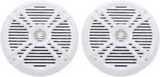 Pair RMSTS80W 1000W 8" Marine Boat Speakers, 4 Ohm, Waterproof, Uv-Resistant, PE