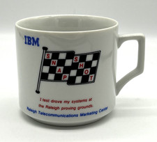 Vintage IBM Mug Snap Shot Raleigh Telecommunications Marketing Center 1980s-90s