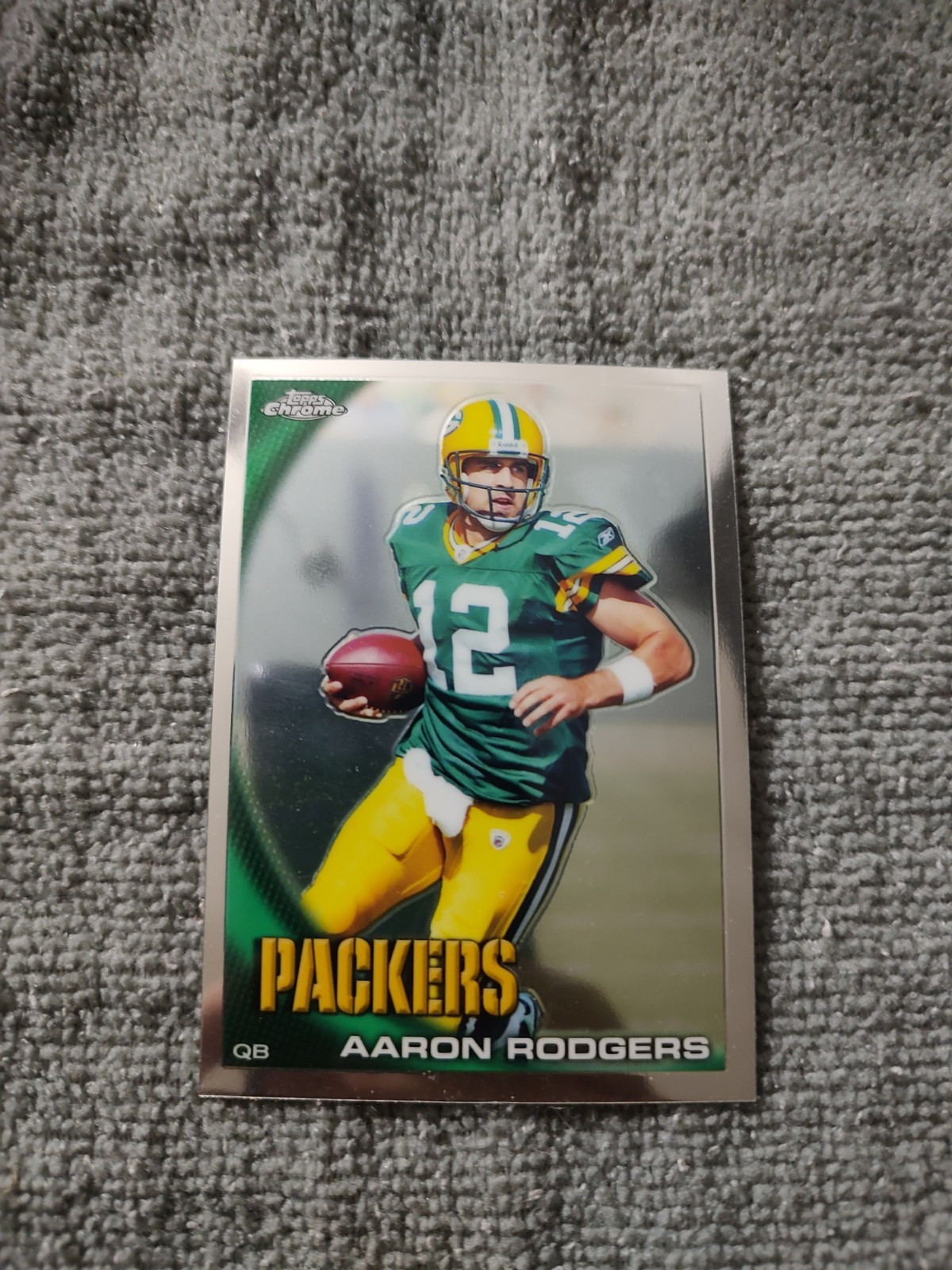 aaron rodgers 2010 topps chrome base card packers california #C124