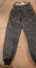 Vintage Ted Williams Quilted Pants Sears USA Scovill Snaps Insulated M/L