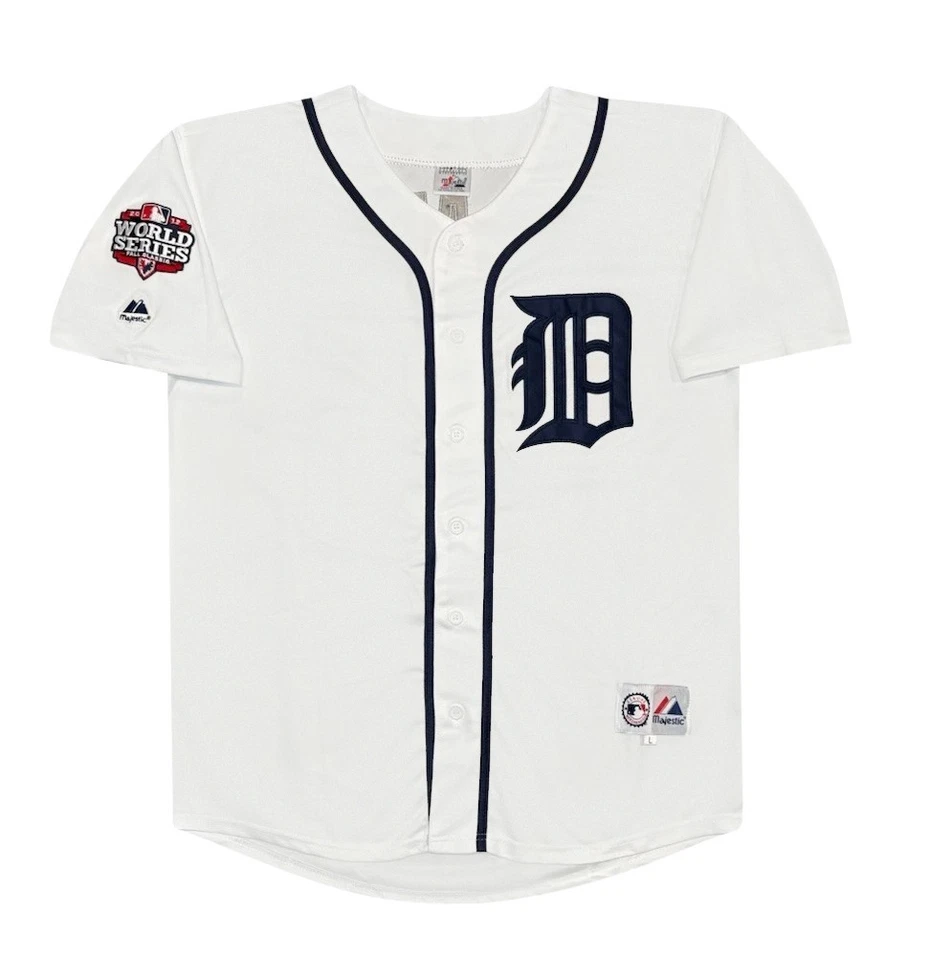 Justin Verlander 2012 Detroit Tigers World Series Home White Jersey Mens Large - Image 2 of 3