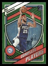2020-21 Donruss #7 Ben Simmons Complete Players Green Flood Philadelphia 76ers