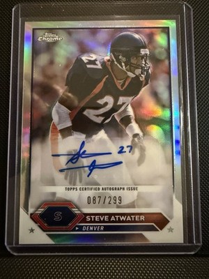 2023 Topps Composite - Topps Chrome Autographs Steve Atwater Refractor /299! 🔥