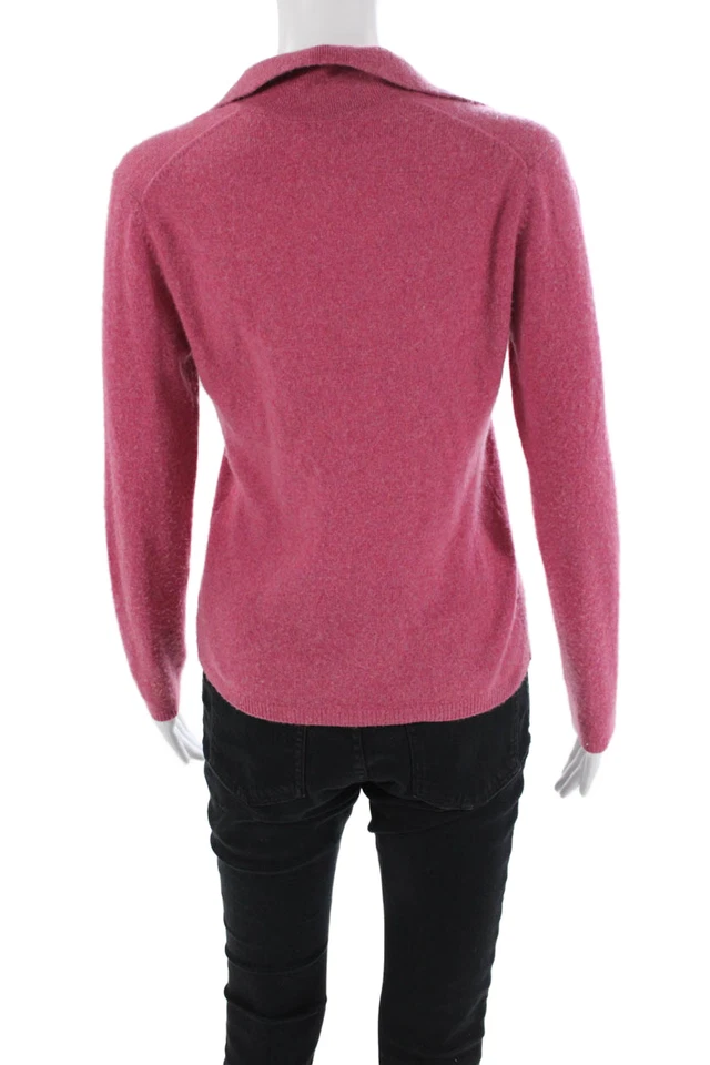 Suéter Top Charter Club Mujer Tejido Cachemir Cuello Manga Larga Rosa Talla S Foto 3 de 4