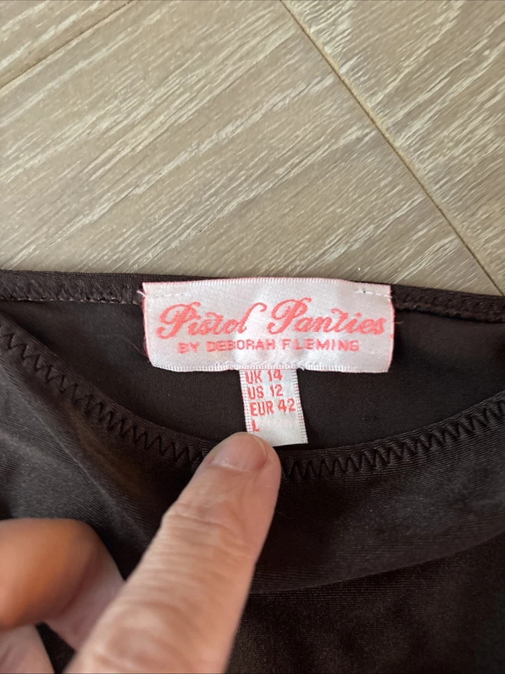 Pistol Panties Gorgeous Pink And Chocolate Bikini - Image 2 of 4